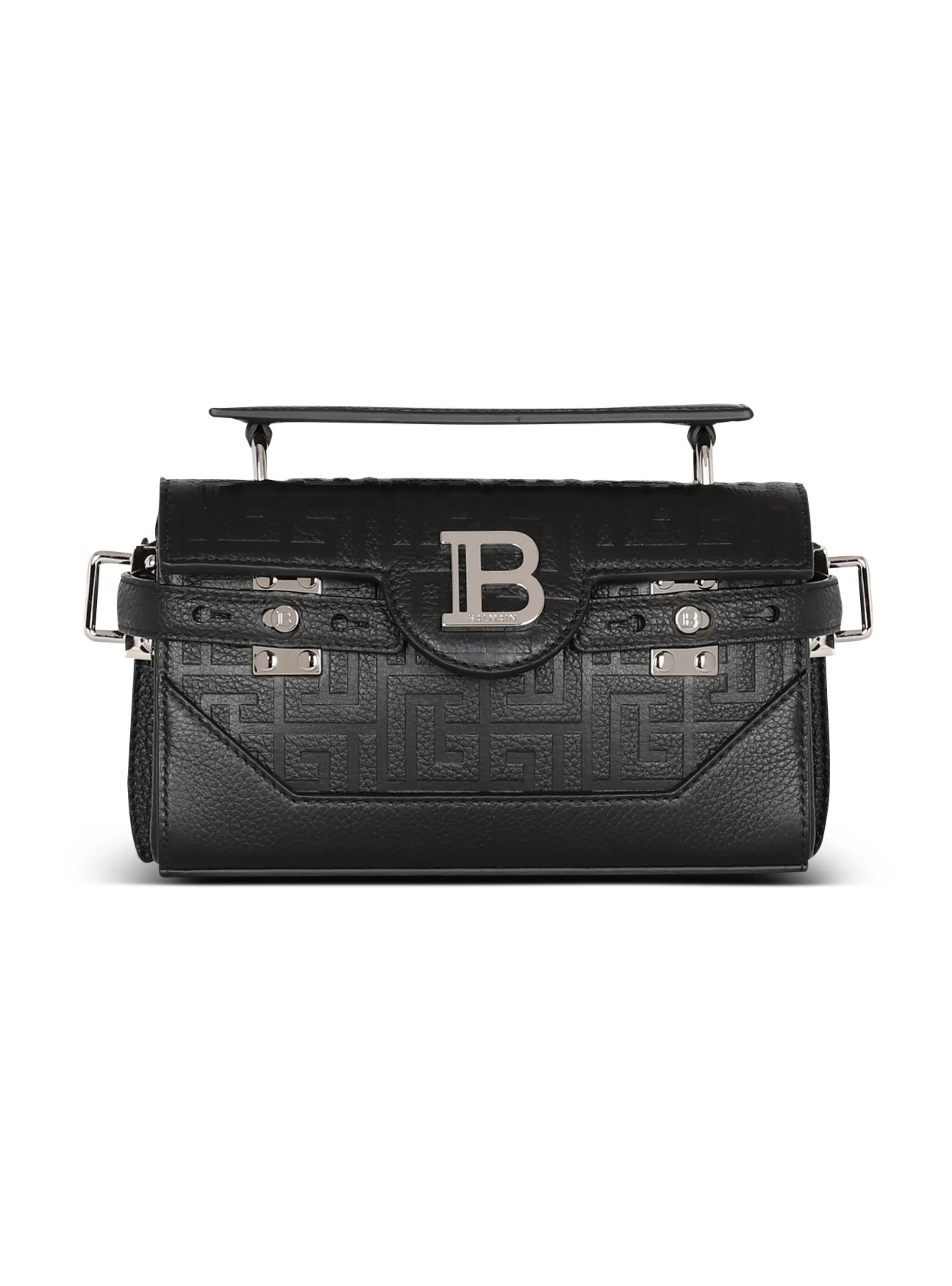 SAC B-BUZZ 19 EN TOILE MONOGRAMME ET CUIR - BALMAIN pour HOMME | Printemps