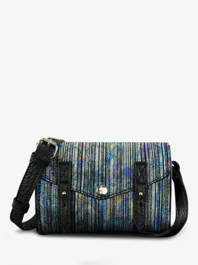 SAC BANDOULIÈRE CUIR FEMME MULTICOLORE LeMini Indispensable - Holographique