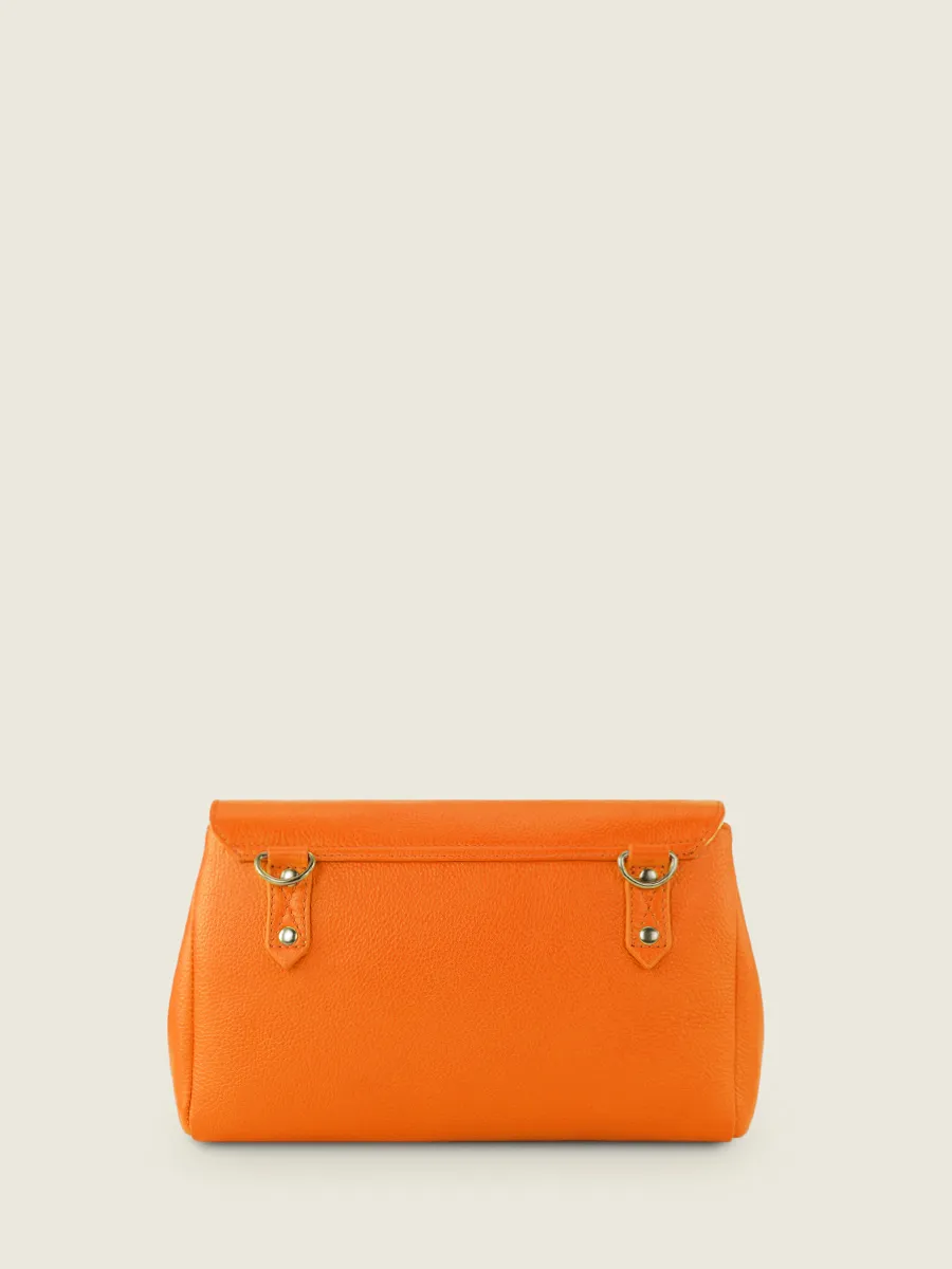 SAC BANDOULIÈRE CUIR ORANGE FEMME Suzon M Sorbet - Mangue