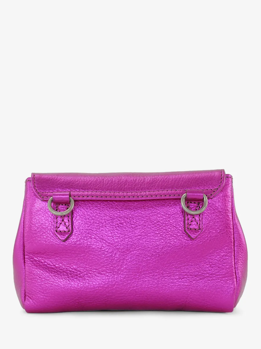 SAC BANDOULIÈRE CUIR ROSE FEMME Suzon S Ultraviolet - Rose Électrique