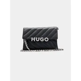 Sac bandoulière matelassé pochette lizzie noir femme - Hugo | wimod