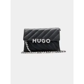 Sac bandoulière matelassé pochette lizzie noir femme - Hugo | wimod