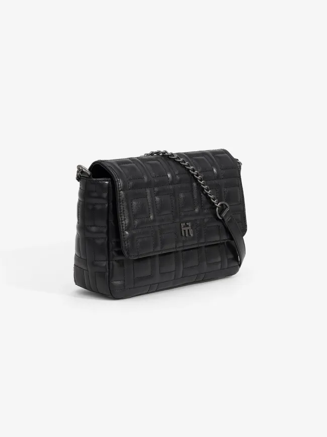 Sac bandoulière matelassé quilt noir femme - Tiffosi | wimod