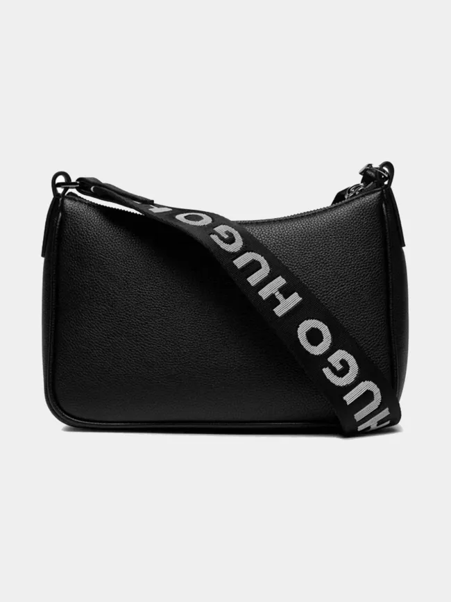 Sac bandoulière multi cross noir femme - Hugo | wimod