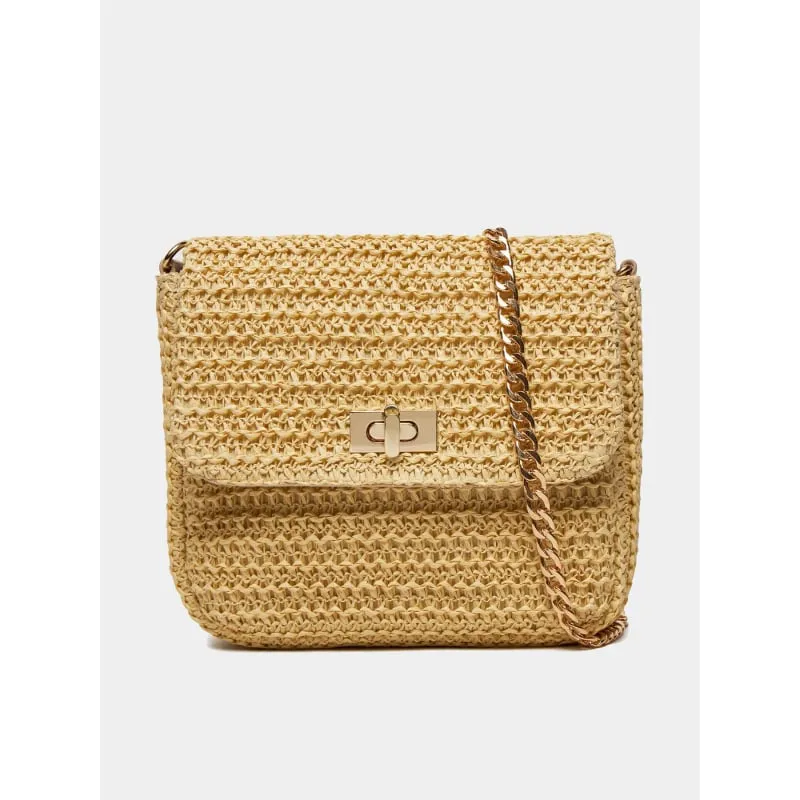 Sac bandoulière pcamalie beige naturel femme - Pieces | wimod