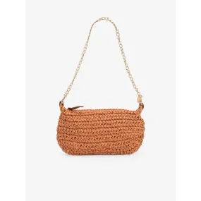 Sac bandoulière raphia dominica orange femme - Tiffosi | wimod