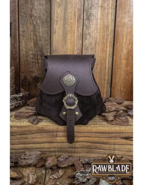 Sac Celtic Korollu en cuir - Marron ⚔️ Boutique Épées