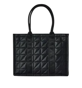 Sac matelassé effet cuir Femme - Noir