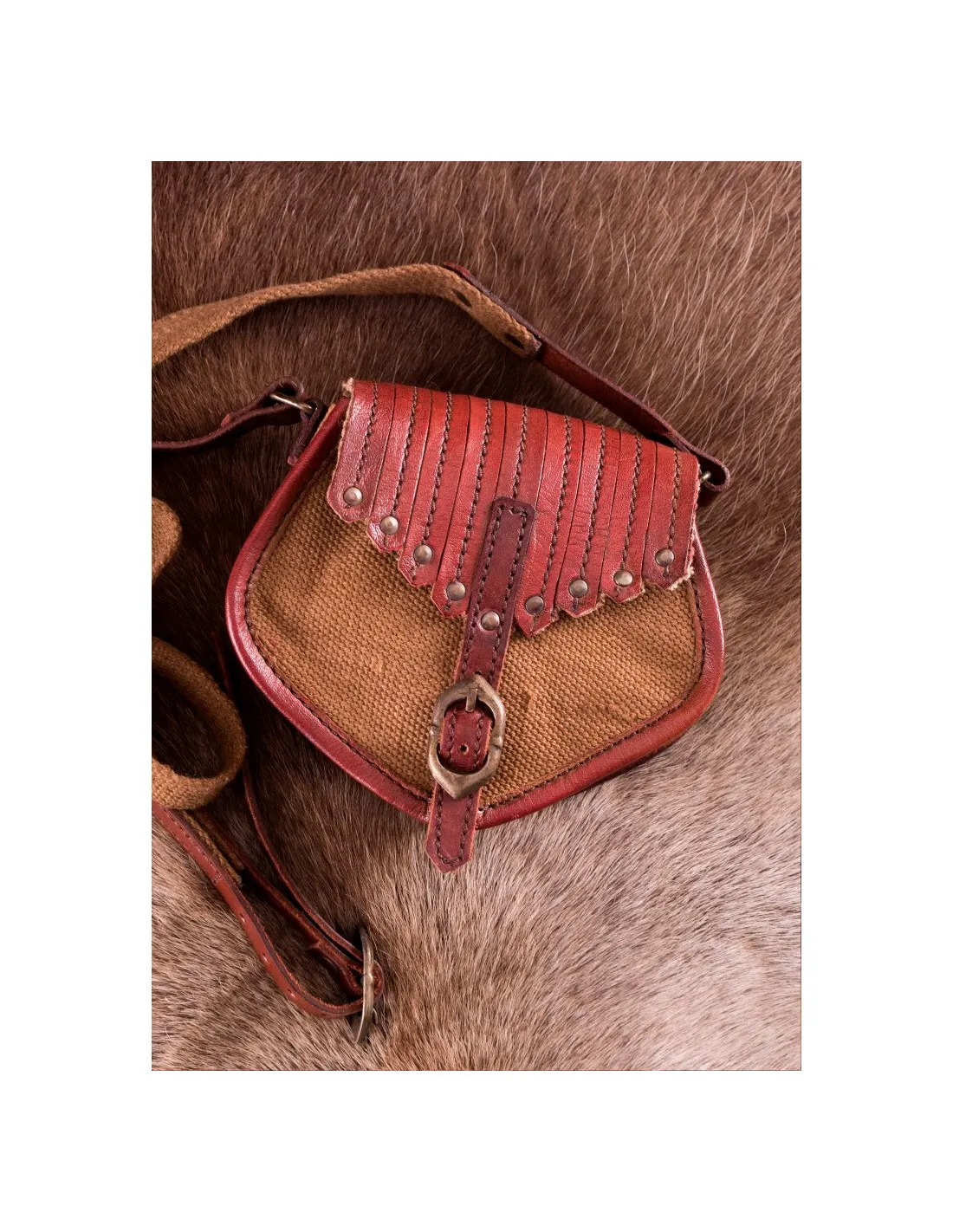 Sac Viking en toile et cuir ⚔️ Boutique Épées