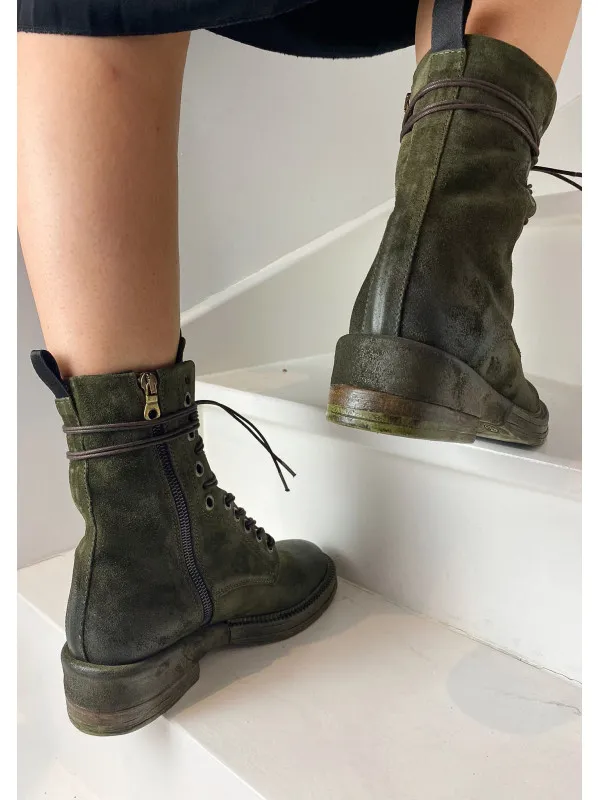 Semerdjian - Bottines F227K1 Camoscio Kaki