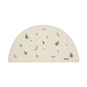 Set de table en silicone alimentaire - MINENE - Fruits - Anti-dérapant - Bébé - Beige beige - Minene
