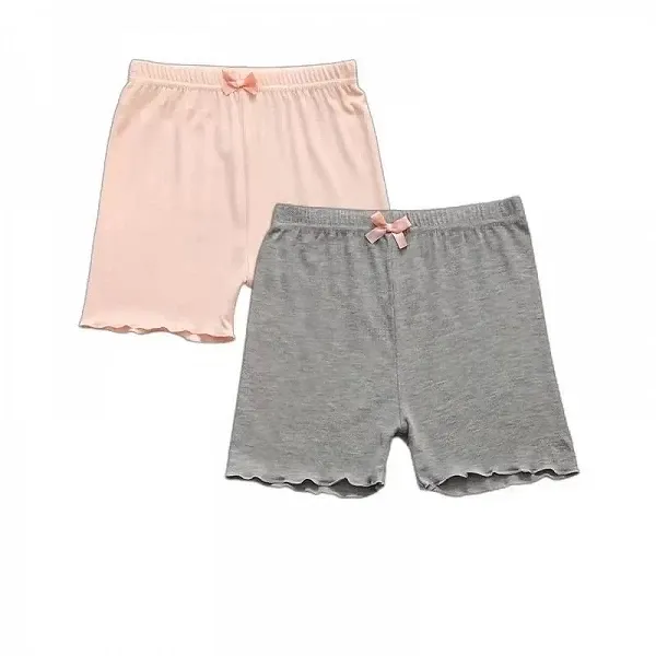 Short de sécurité pour filles - Lot 2 pièces été 2024, modal solide