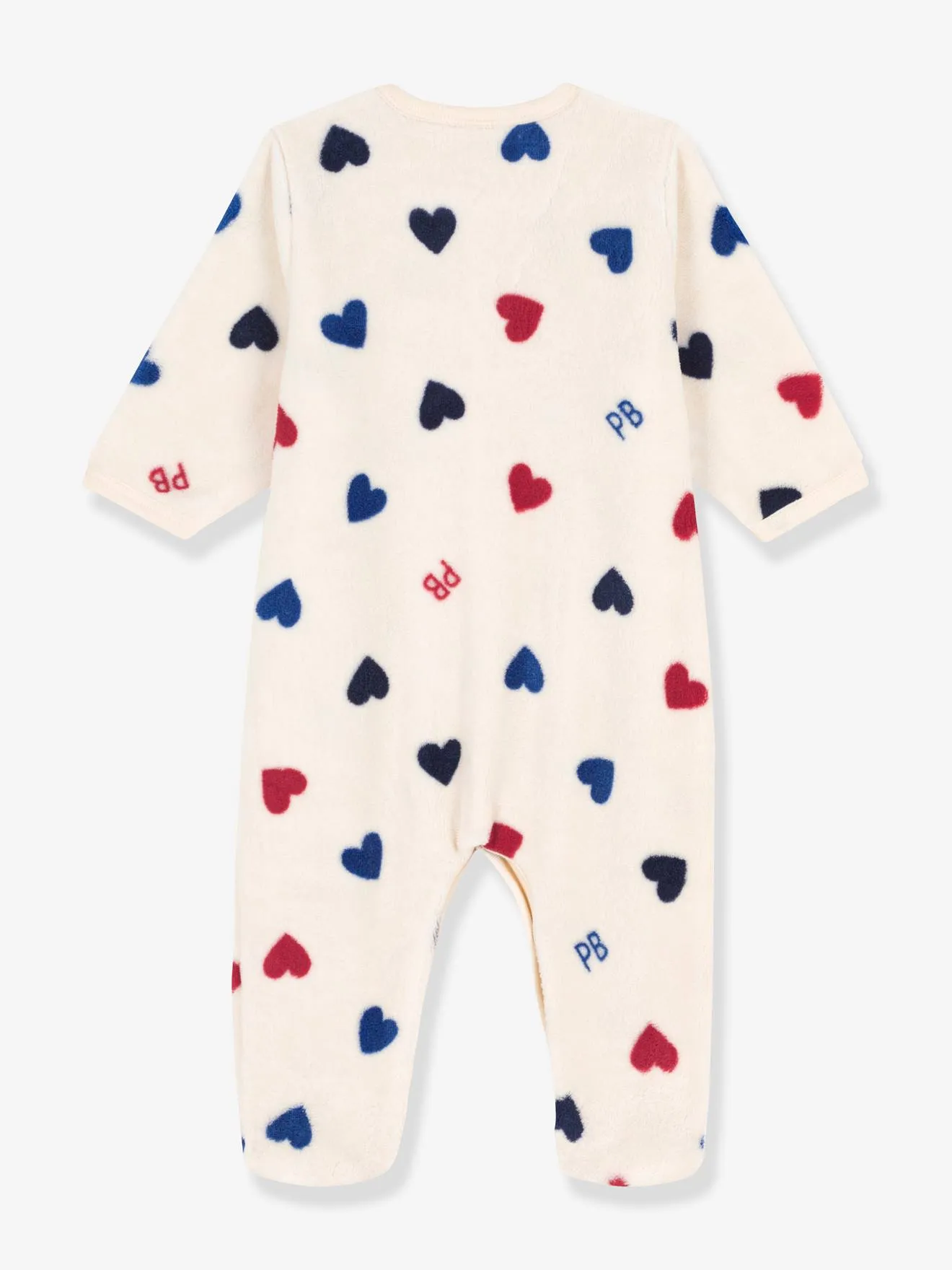 Surpyjama bébé en polaire PETIT BATEAU beige imprimé - Petit Bateau