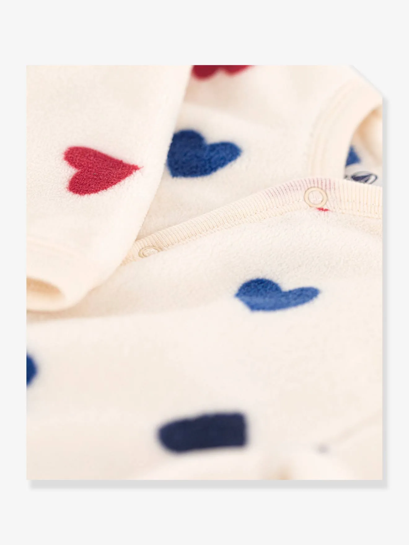 Surpyjama bébé en polaire PETIT BATEAU beige imprimé - Petit Bateau