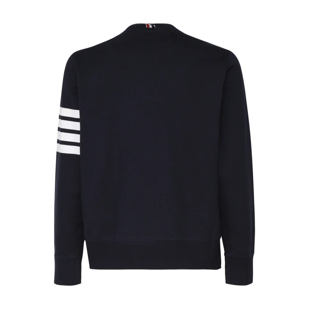 Sweat en Coton Noir Col Rond