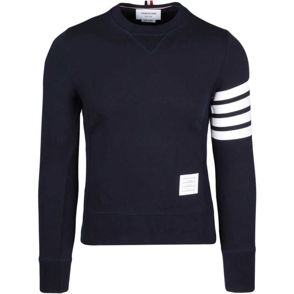 Sweat en Coton Noir Col Rond