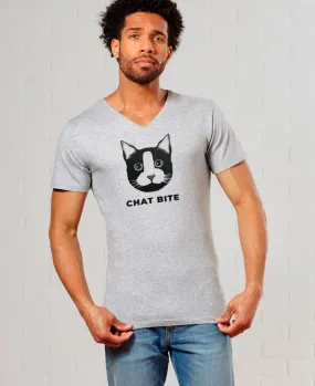 T-Shirt homme Chat bite
