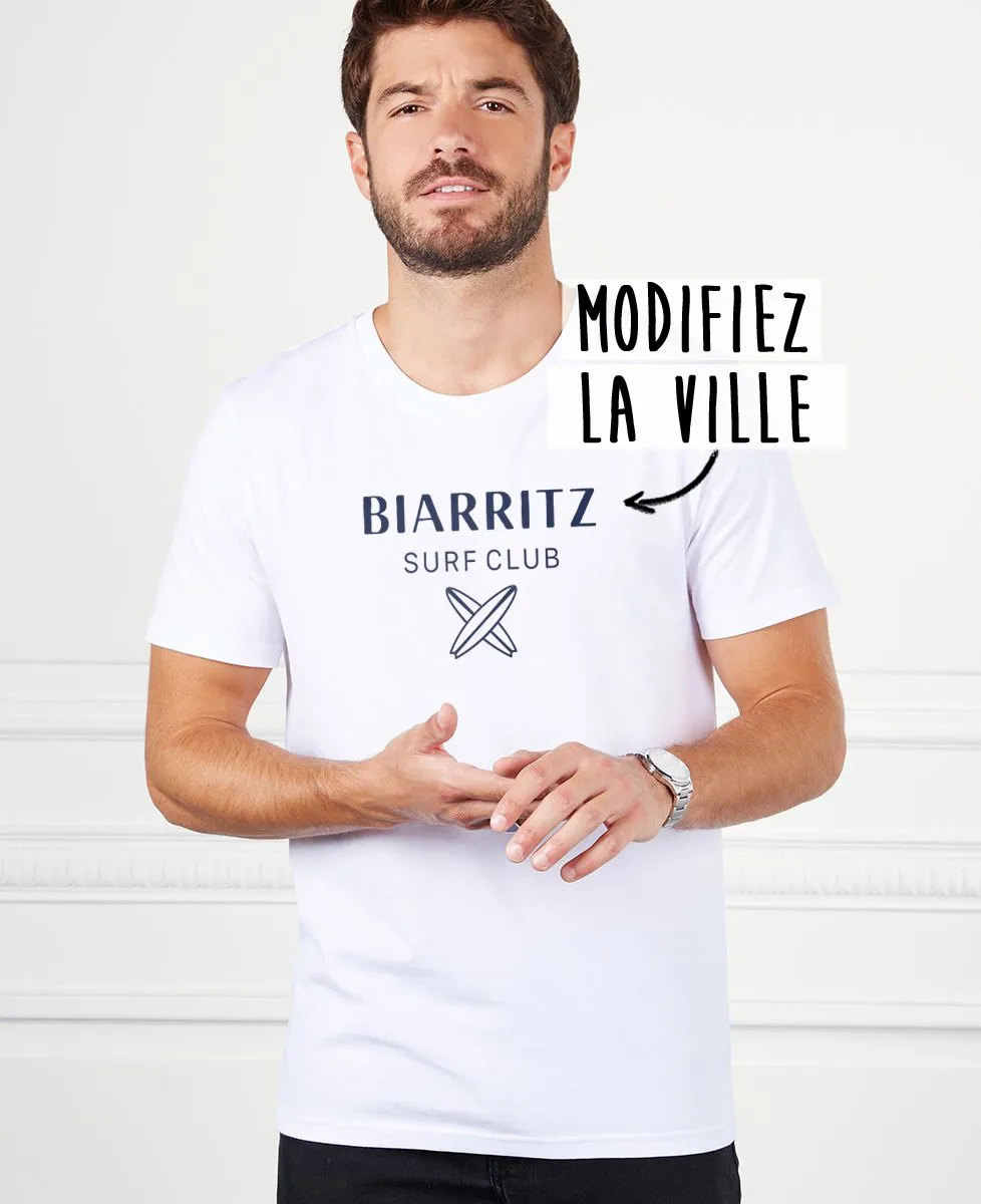T-Shirt homme Surf club personnalisé