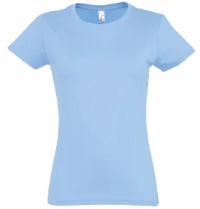 T-shirt manches courtes - Femme - 11502 - bleu ciel 