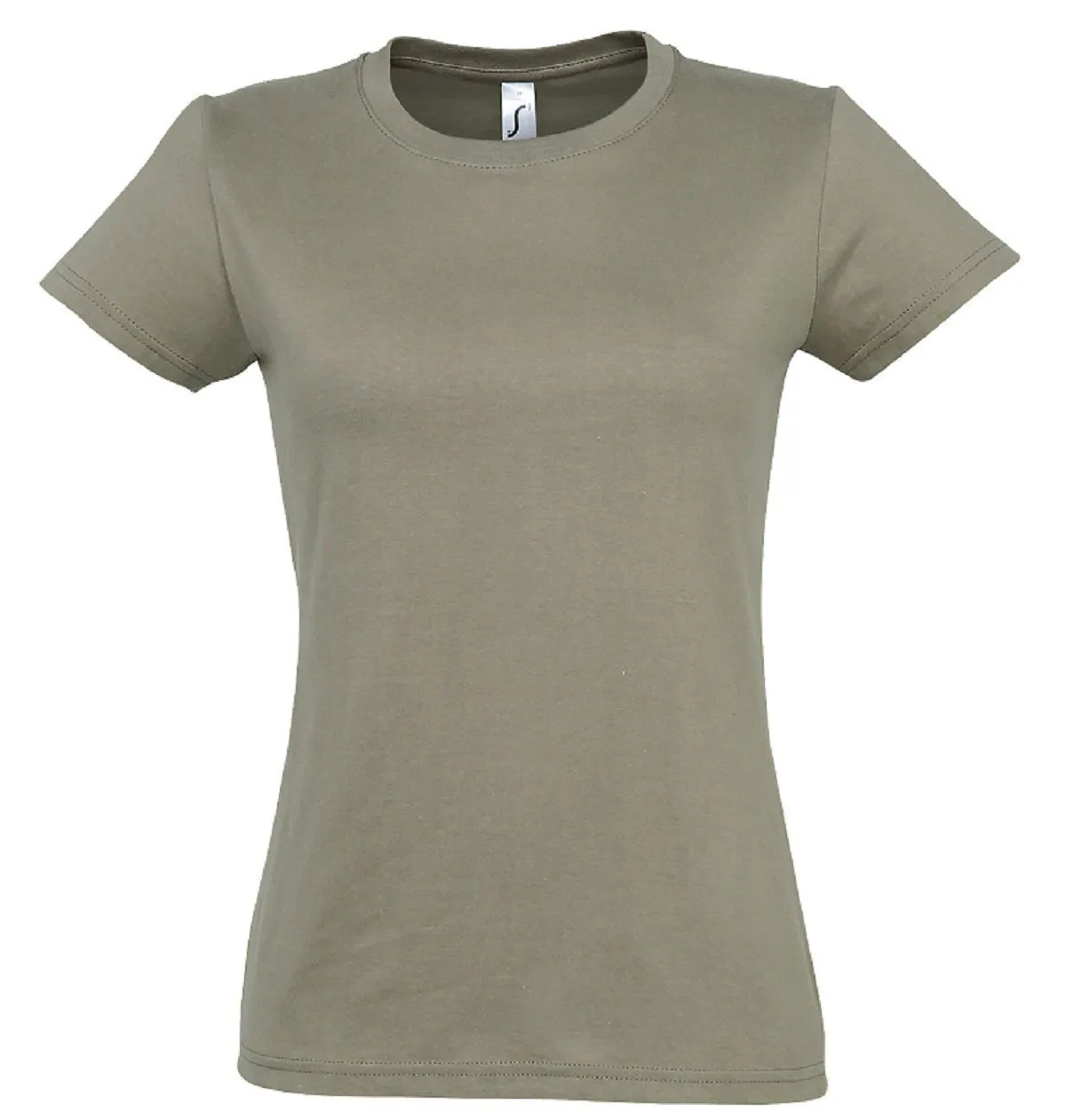 T-shirt manches courtes - Femme - 11502 - vert kaki clair 