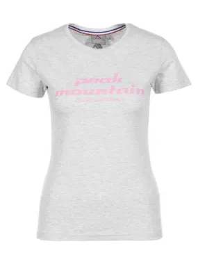 T-shirt manches courtes femme ACOSMO - Gris