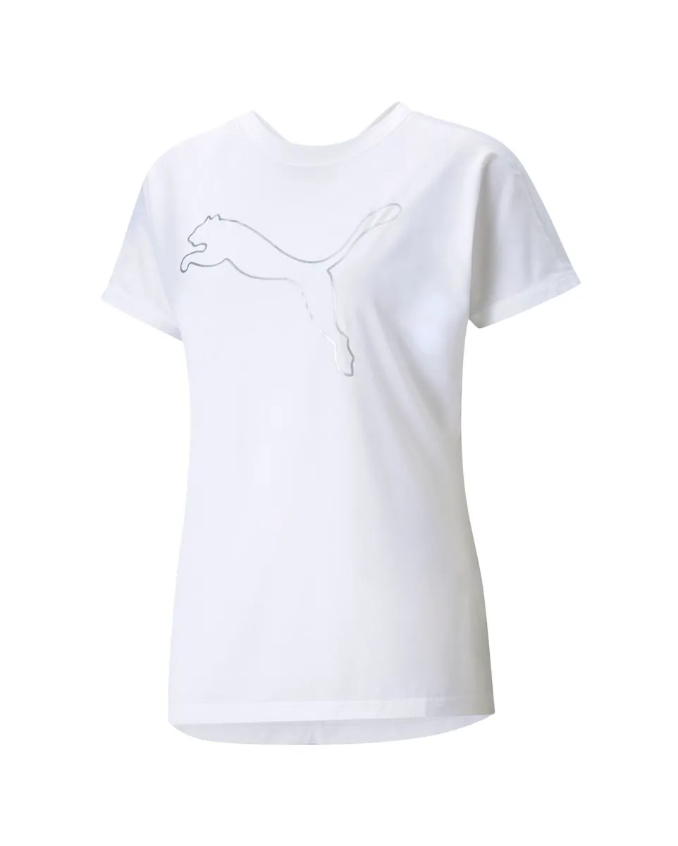 T-shirt Manches Courtes Femme W RECYCL JERSY CAT TEE Blanc