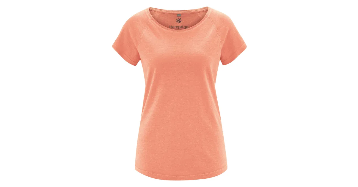 T-shirt manches courtes raglan femme "893" - chanvre et coton bio