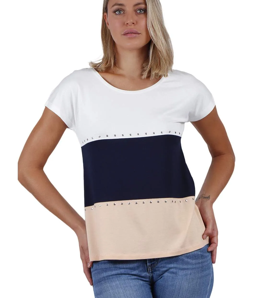 T-shirt manches courtes Tricolor Admas