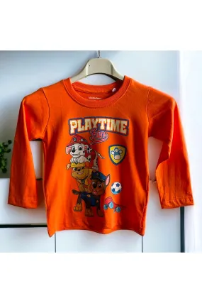 T-shirt PAT PATROL manche long enfant en orange