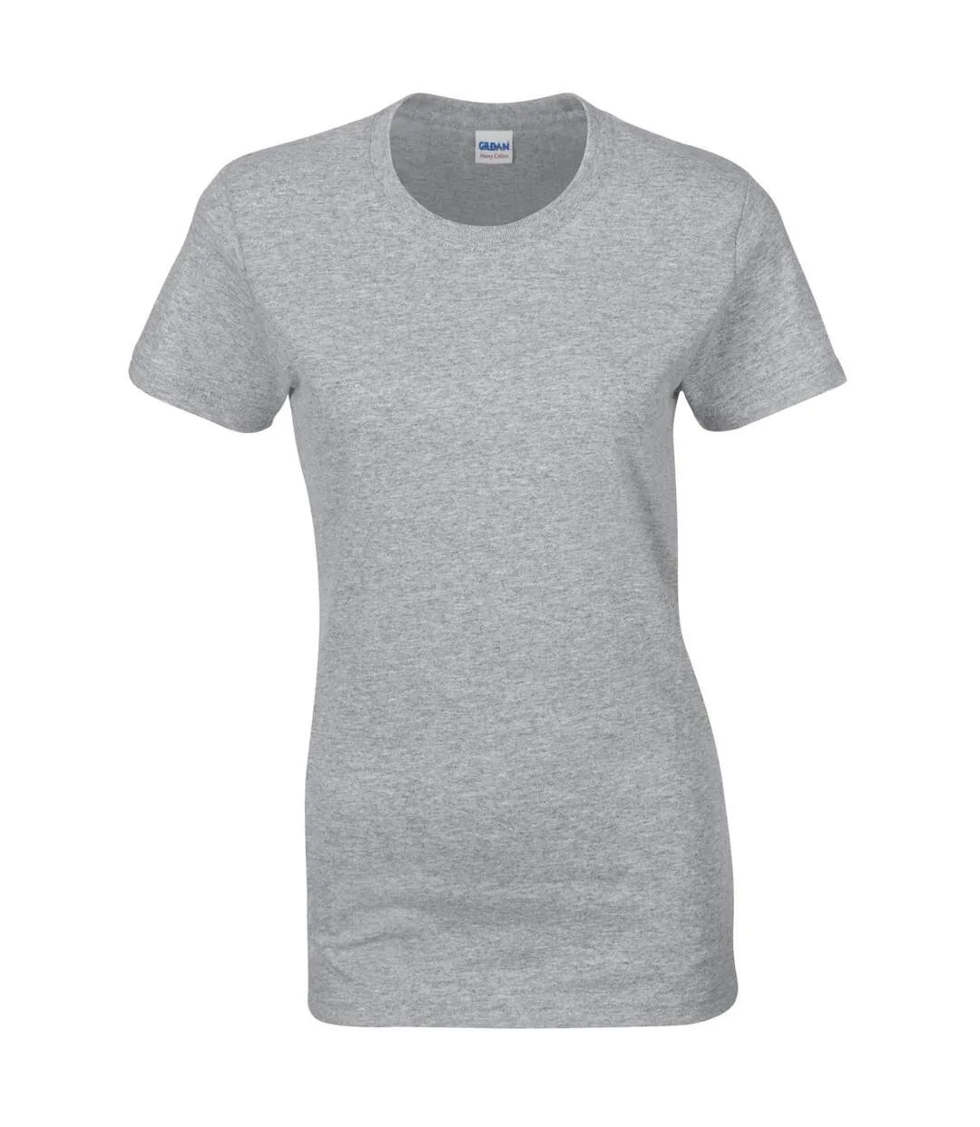 T-shirt à manches courtes coupe féminine femme gris Gildan