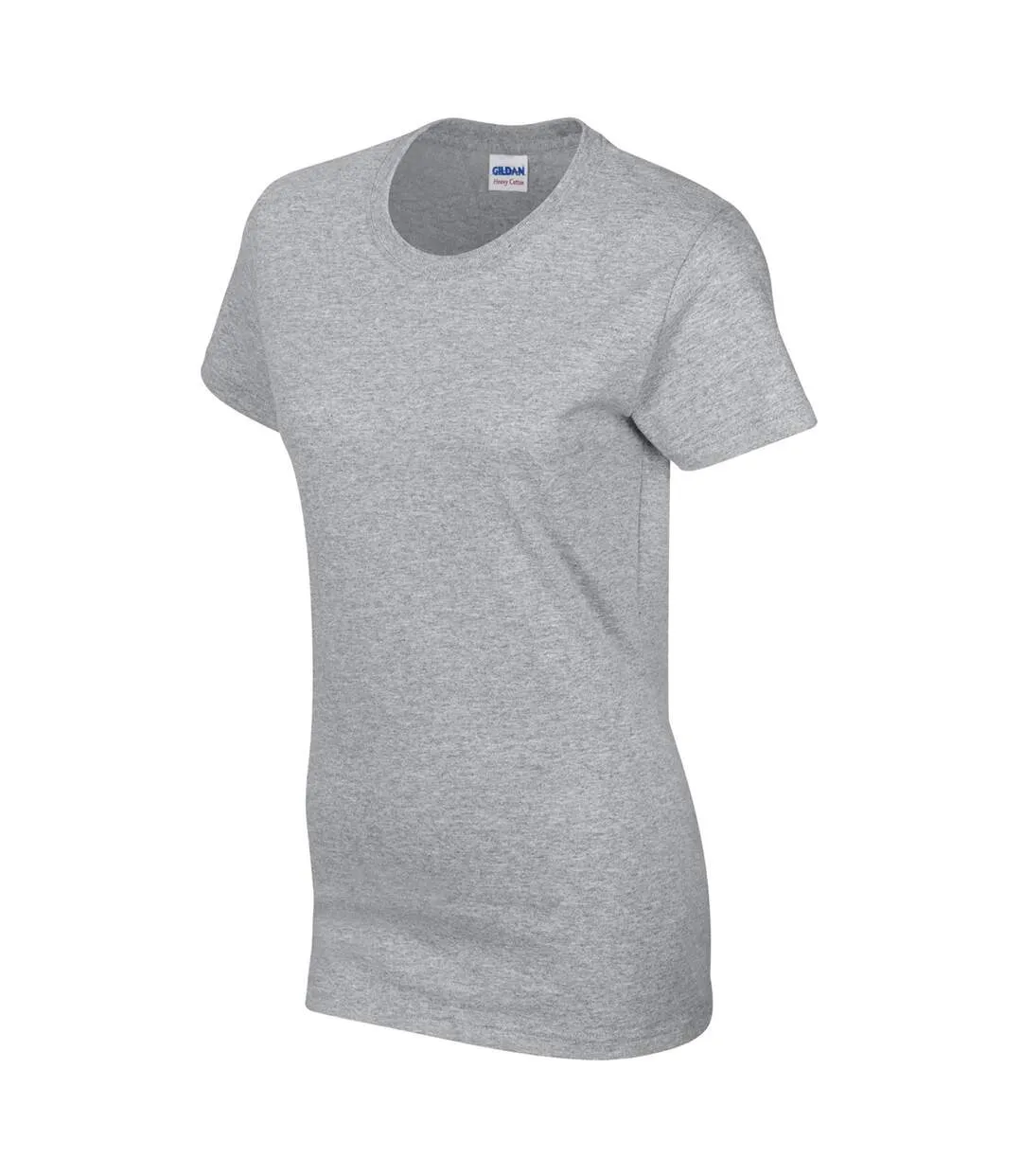 T-shirt à manches courtes coupe féminine femme gris Gildan