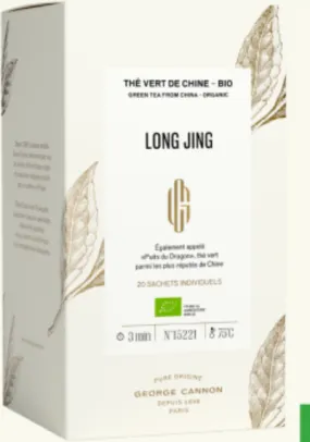 THÉ VERT LONG JING BIO- 20 Sachets