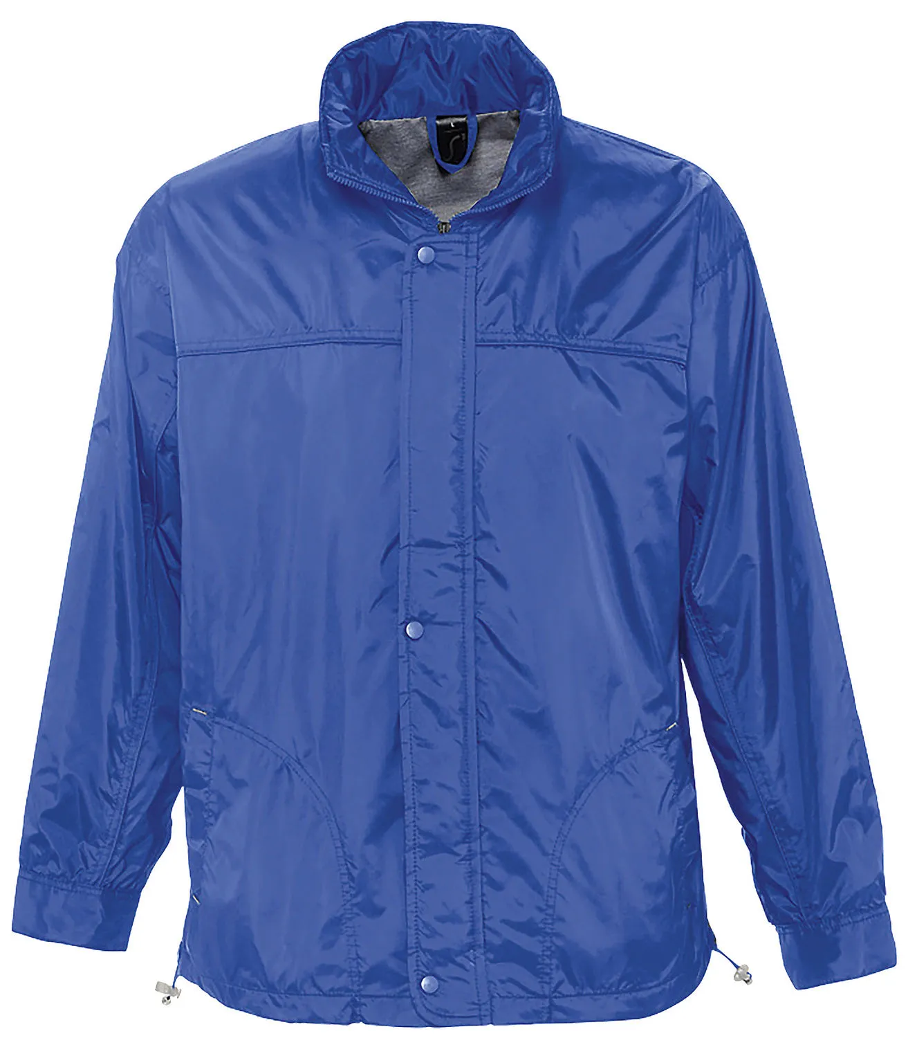 Veste coupe-vent imperméable doublé jersey - 46000 - bleu roi - mixte homme femme 