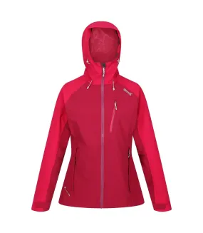 Veste imperméable birchdale femme rose foncé / rose fluo Regatta