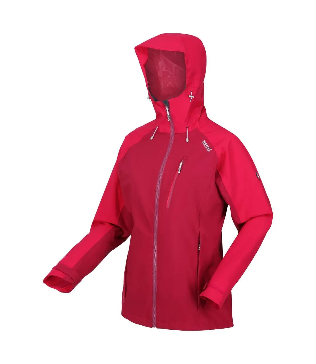 Veste imperméable birchdale femme rose foncé / rose fluo Regatta