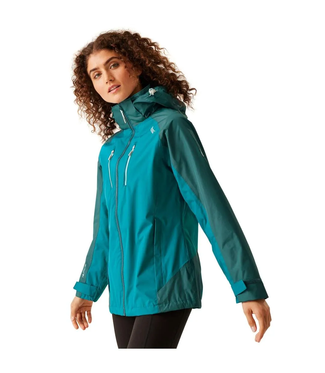 Veste imperméable calderdale femme bleu sarcelle foncé / bleu sarcelle sombre Regatta