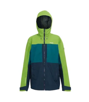 Veste imperméable maland homme vert piquant / bleu marocain Regatta