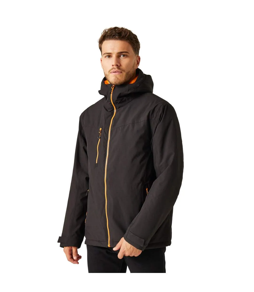 Veste imperméable navigate homme noir / orange vif Regatta