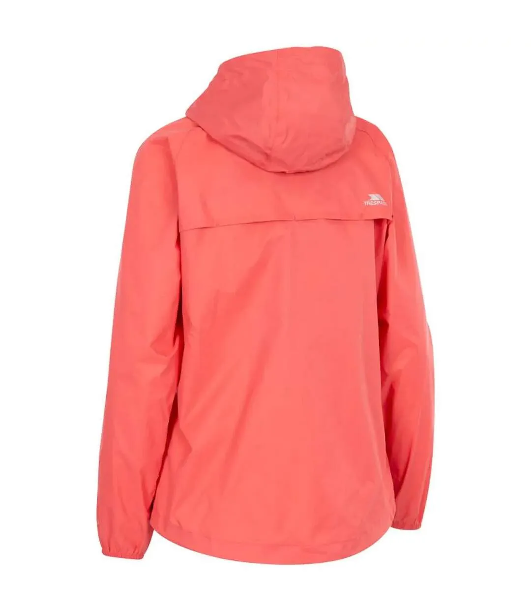 Veste imperméable pliable qikpac femme pêche rose Trespass