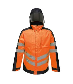 Veste imperméable réfléchissante homme orange / bleu marine Regatta