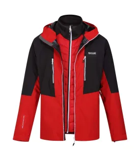 Veste imperméable sacramento homme rouge danger / cendre Regatta