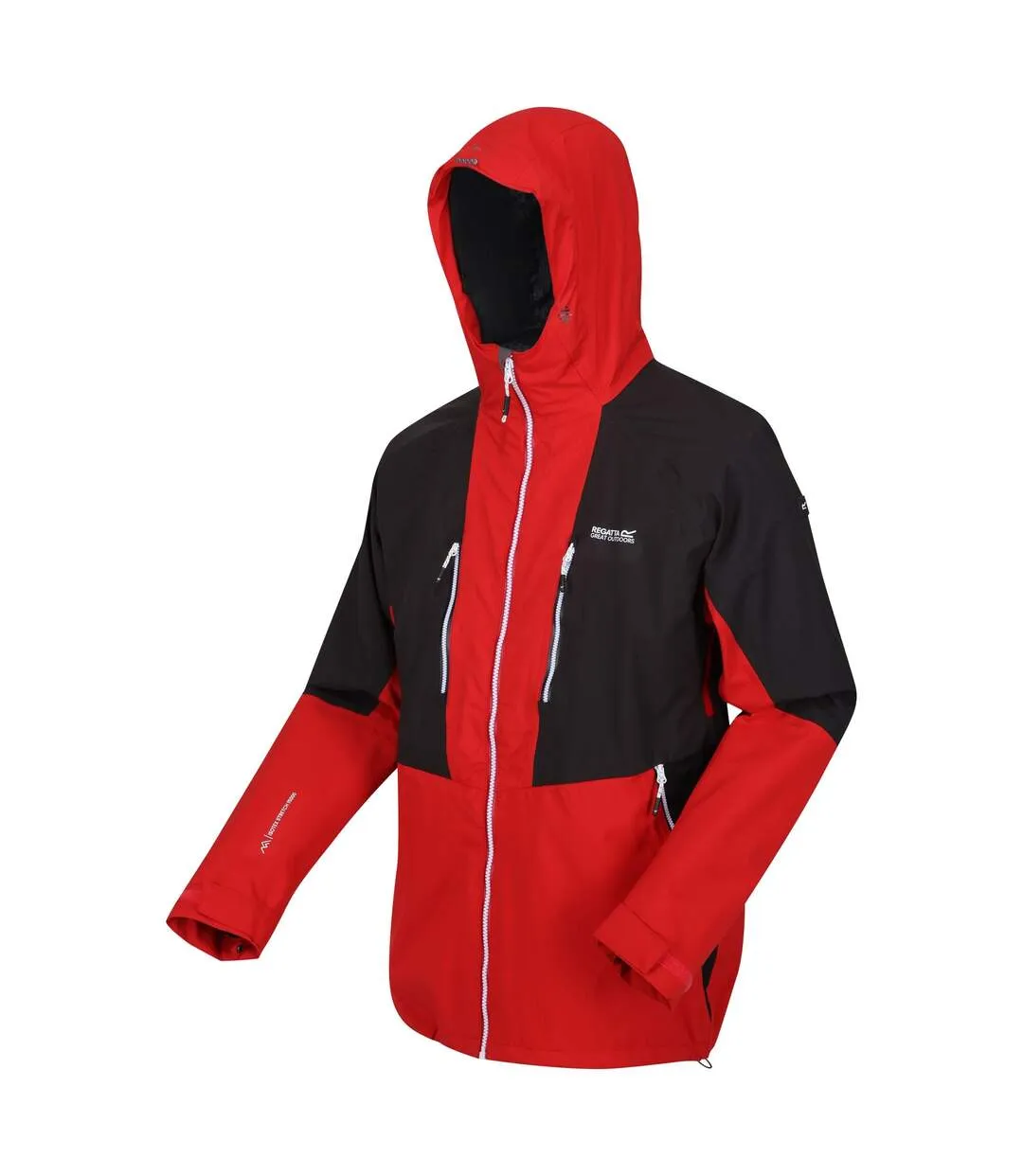 Veste imperméable sacramento homme rouge danger / cendre Regatta