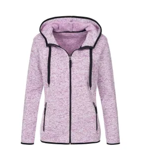 Veste polaire en tricot manches longues - Femme - ST5950 - violet mélange