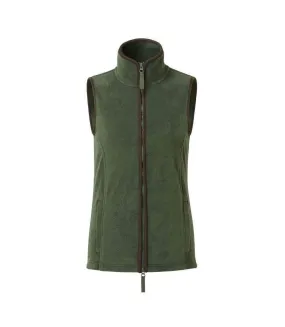 Veste sans manches artisan femme vert kaki foncé / marron Premier