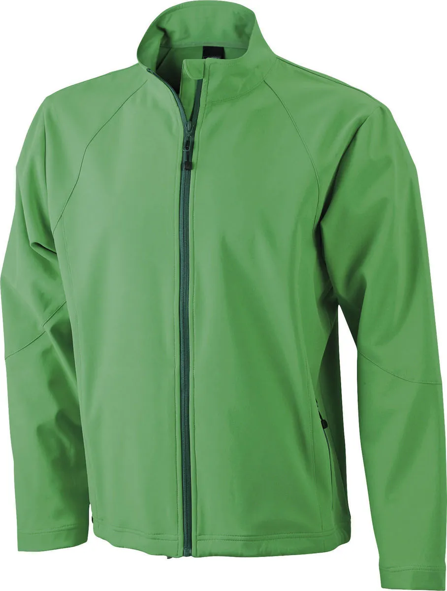 Veste softshell coupe-vent imperméable homme JN1020 - vert 