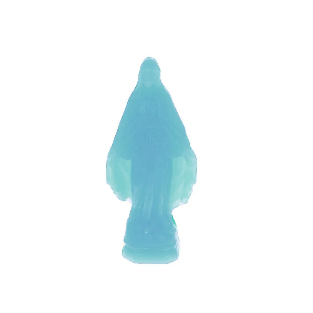 Vierge mini miraculeuse bleu turquoise Ciergerie des Prémontrés - Le petit Souk