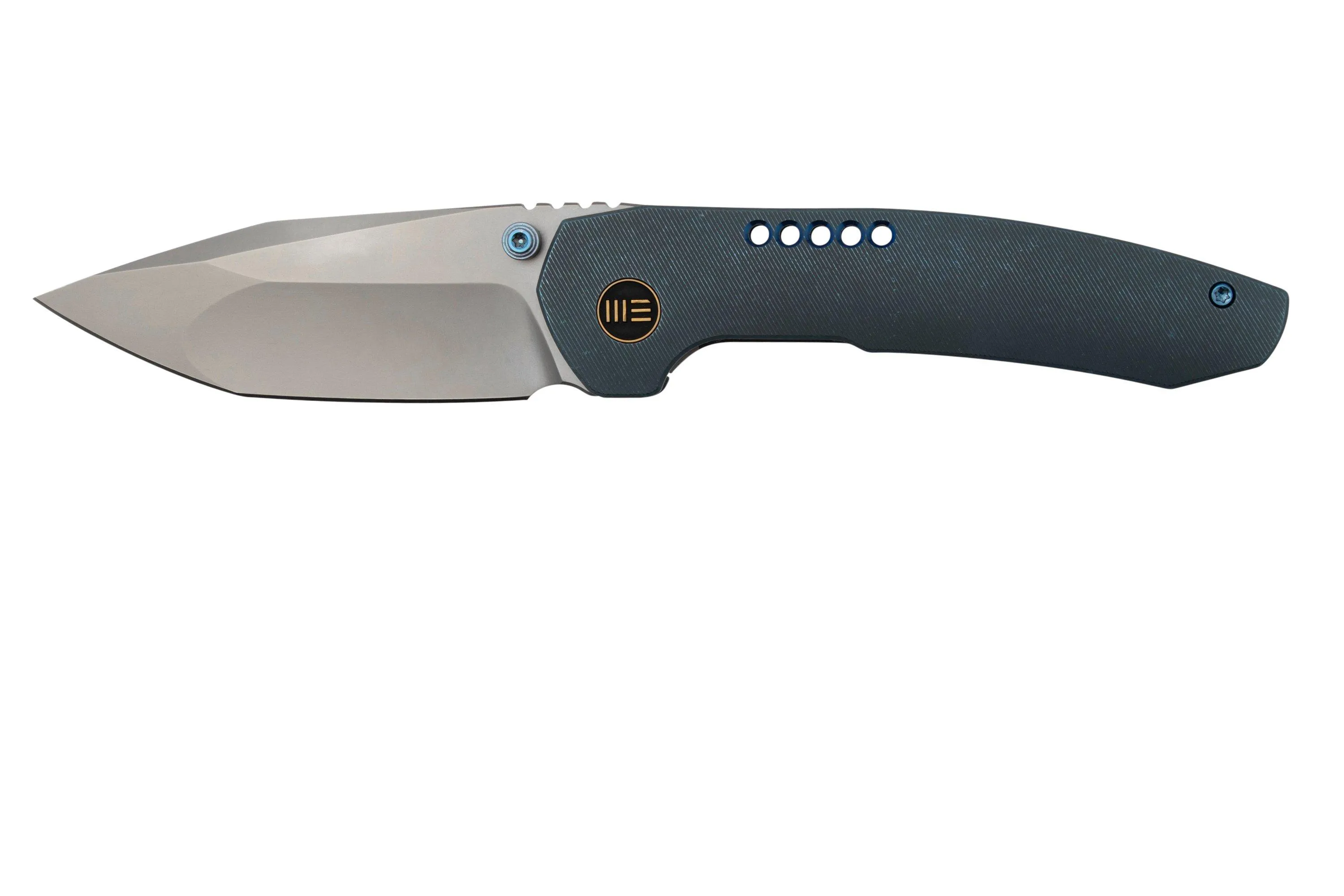 WE Knife Trogon WE22002B-1 Blue Titanium, Bead Blasted CPM 20CV couteau de poche